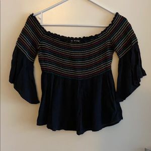 Off-the-shoulder Blouse.